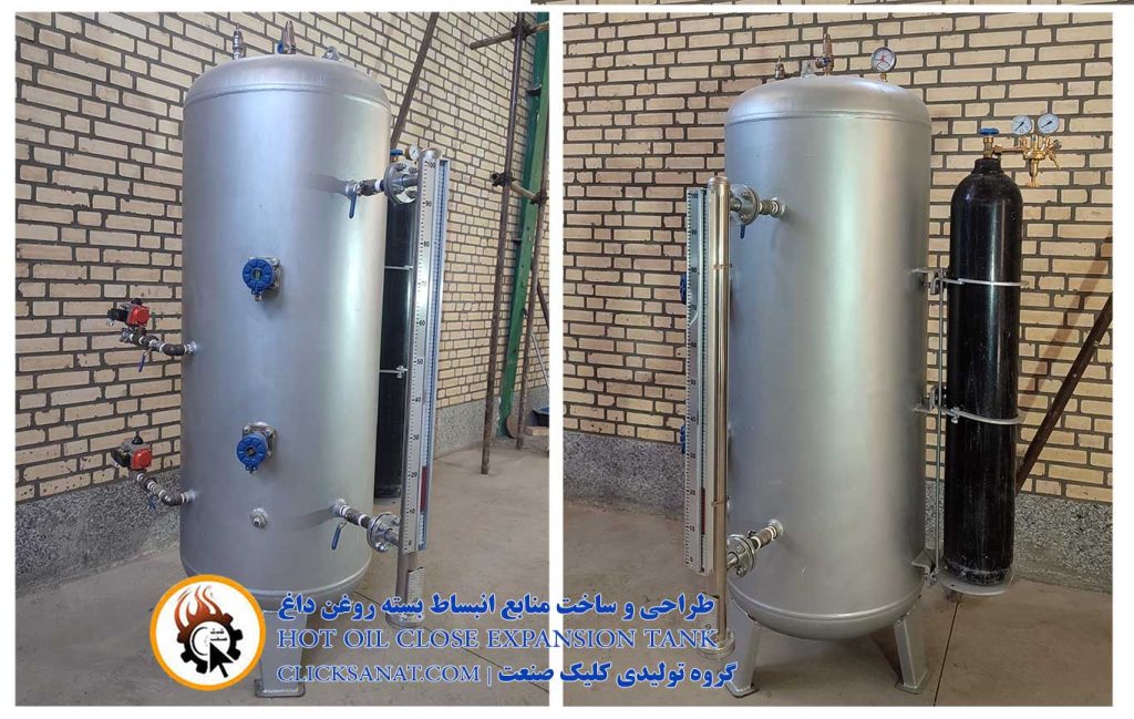 منبع انبساط بسته جهت استفاده برای روغن داغ